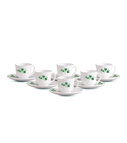 12 Pcs Cup Set-Green Classic